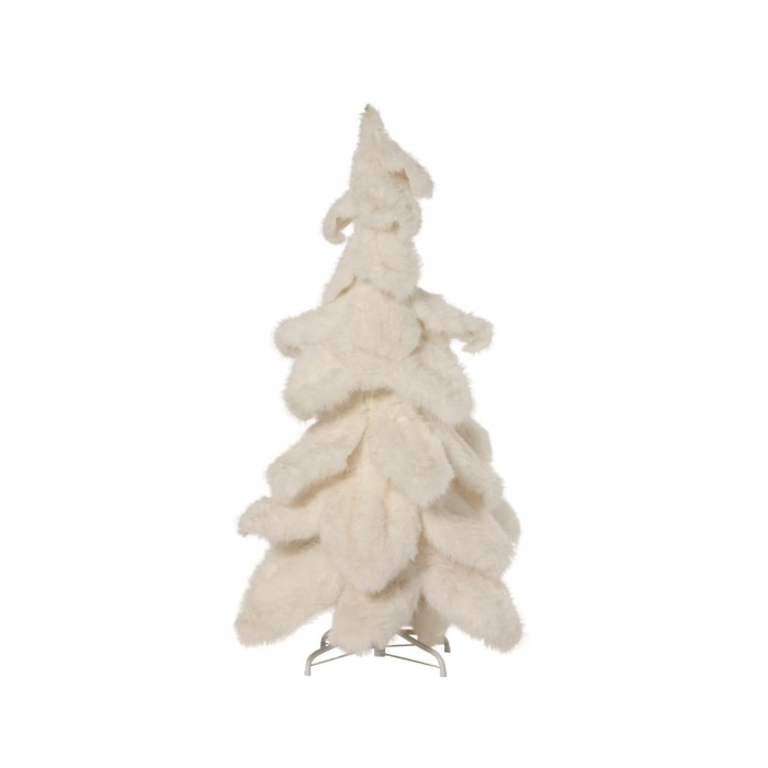 ALBERO BIANCO EFFETTO PELUCHE H.130